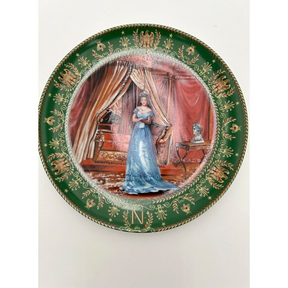 Vintage 80s Limoges France Porcelain Plate Set Boulme Josephine & Napoleon Seri - Picture 3 of 7